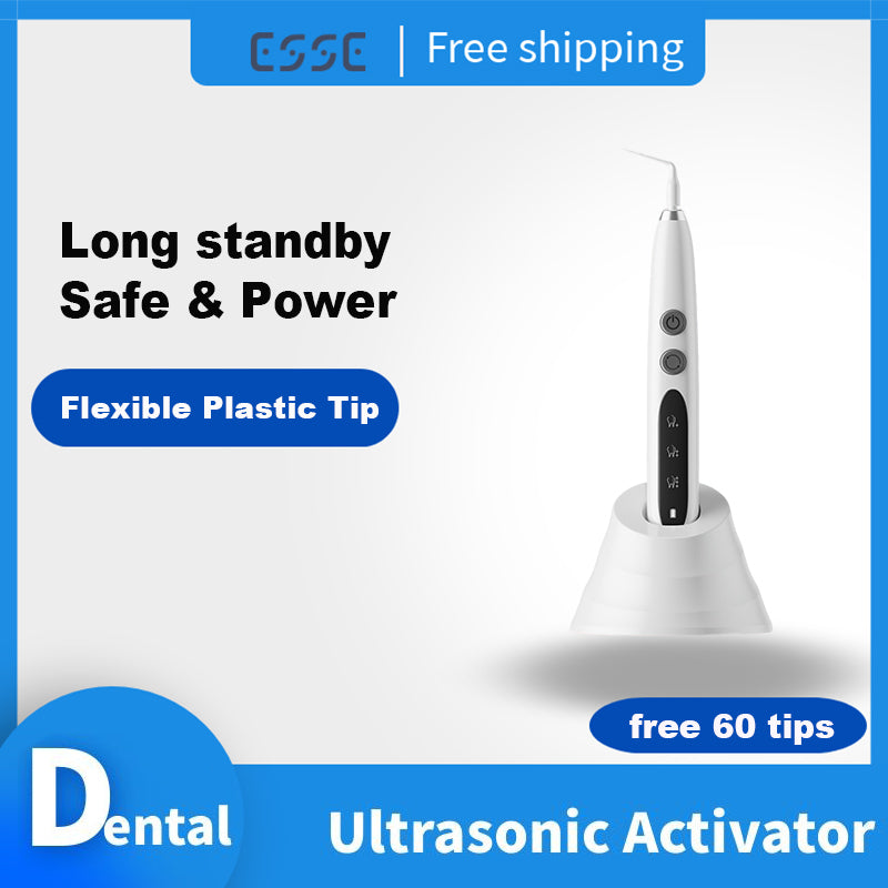 Dental Brushless Sonic Endo Activator with Unbreakable Flexible Plastic Tip